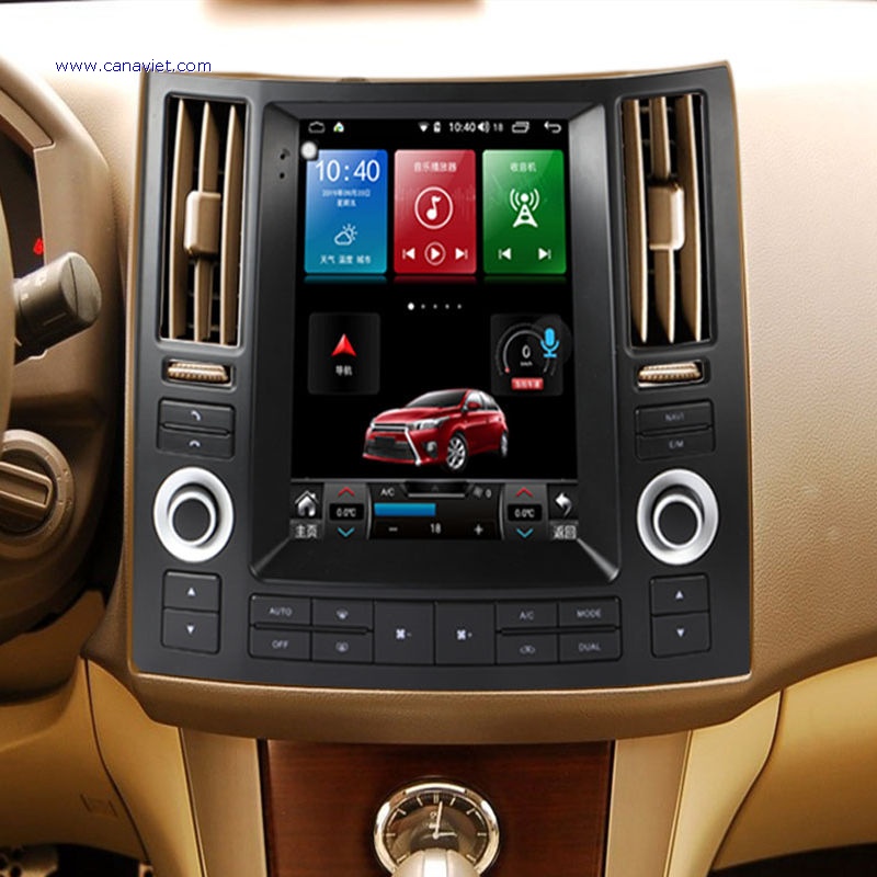Vertical Screen Tesla Android Car Stereo Radio Audio Dvd